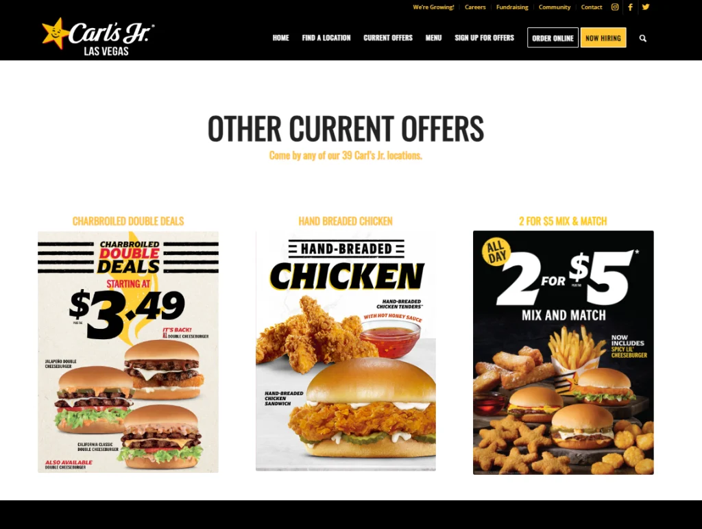 Latest Deals At Carl's Jr. Menu USA