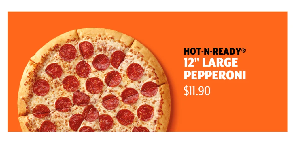 Little Caesars Hot-N-Ready Classic Pizzas Menu USA