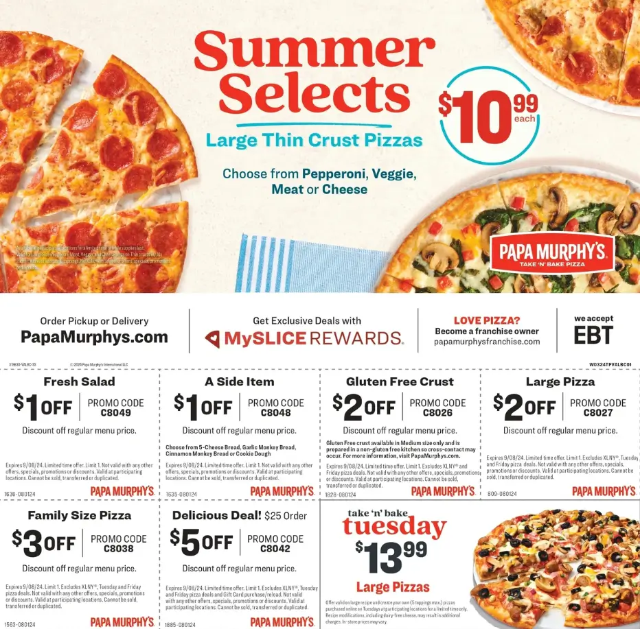 New Papa Murphy’s Menu Items Deal USA