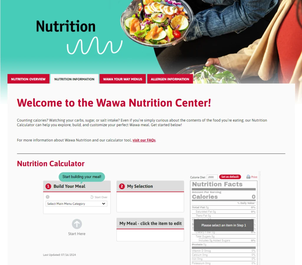 Nutrition Values About Wawa Burger Menu USA