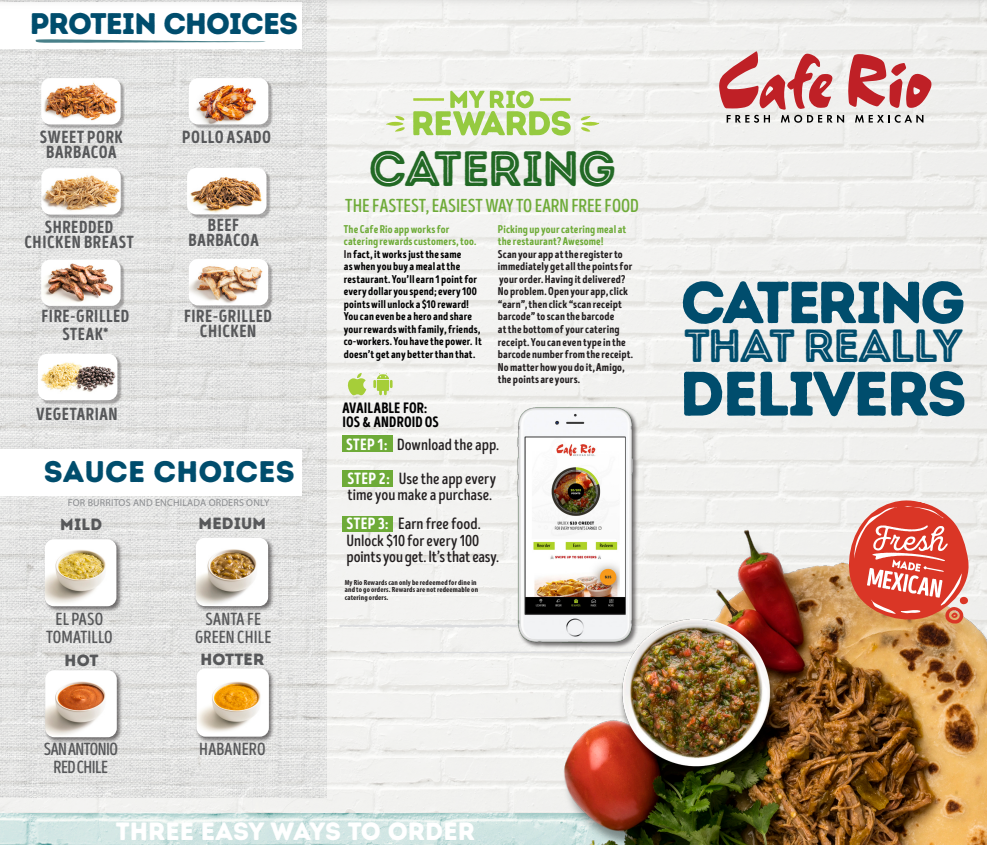 Order Cafe Rio Menu USA