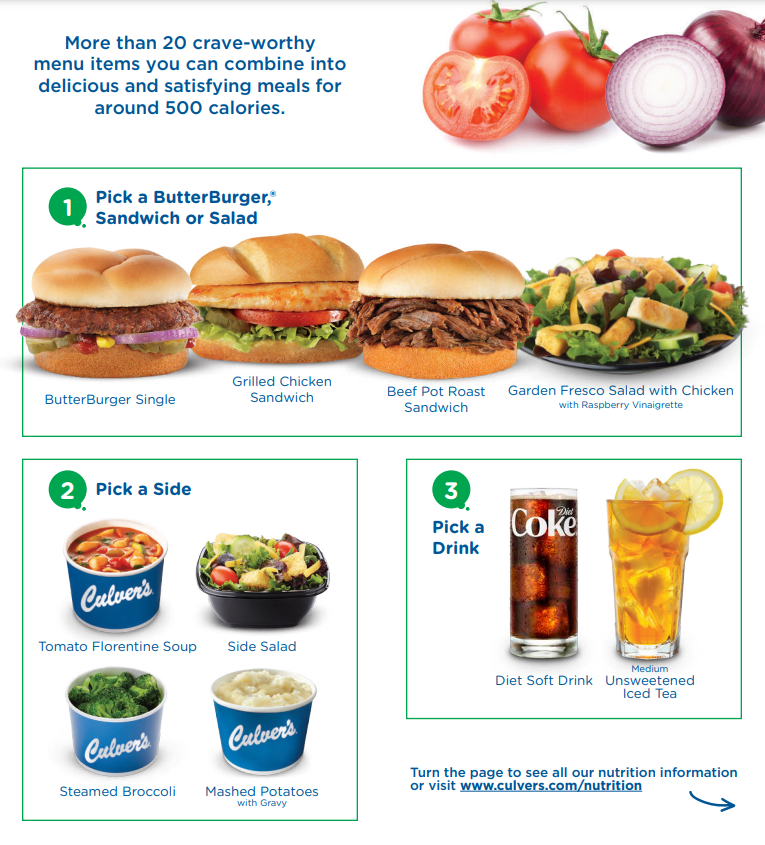 Order Culver's Menu USA