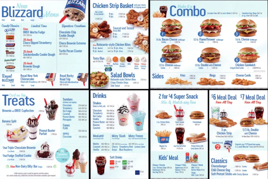 Order Dairy Queen Menu USA