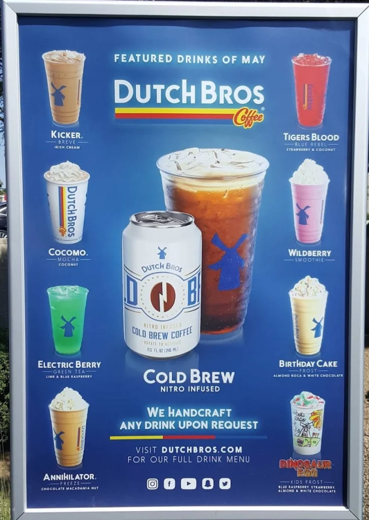 Order Dutch Bros Menu USA