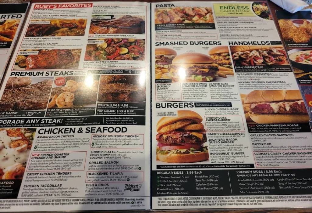 Order Ruby Tuesday Menu USA