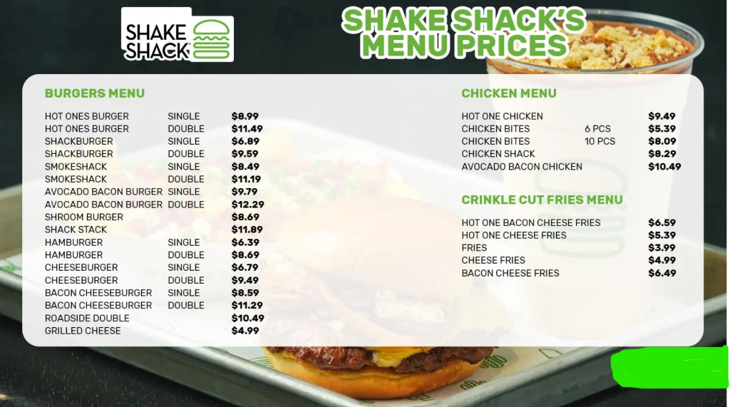 Order Shake Shack Menu USA