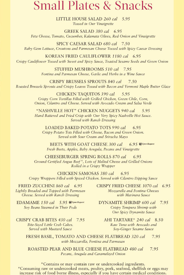 Order The Cheesecake Factory Menu USA