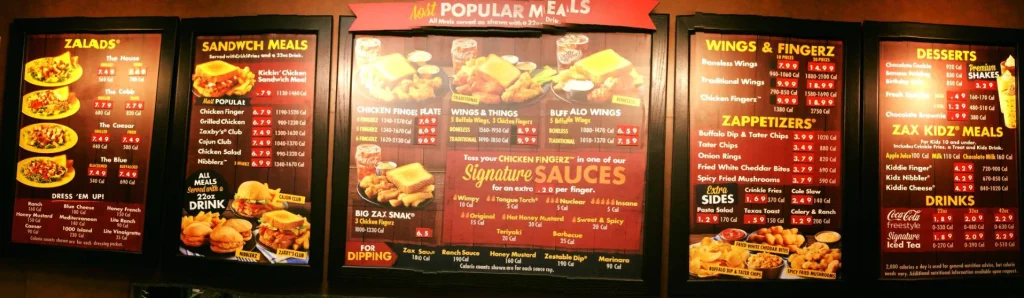 Order Zaxby's Menu USA