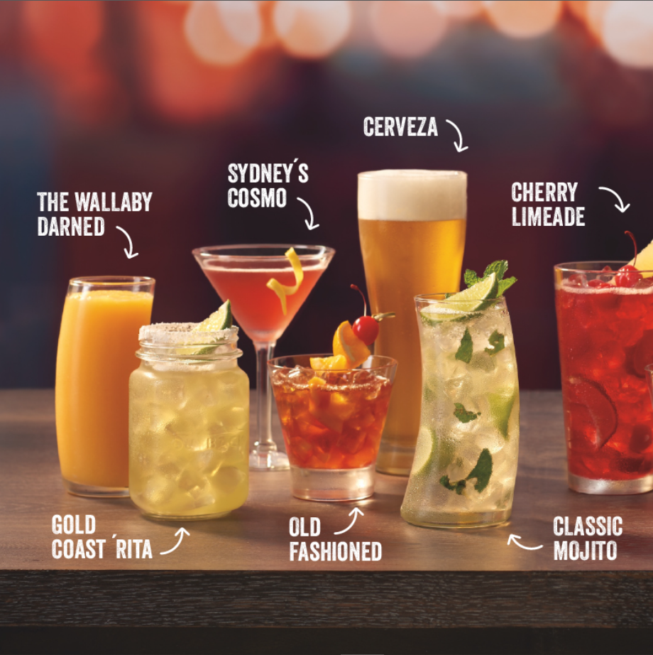 Outback Steakhouse Non-Alcoholic Beverages Menu USA