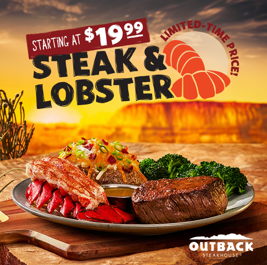 Outback Steakhouse Seasonal Promotions Menu Deal USA