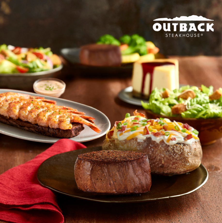 Outback Steakhouse Steak Combos Menu USA