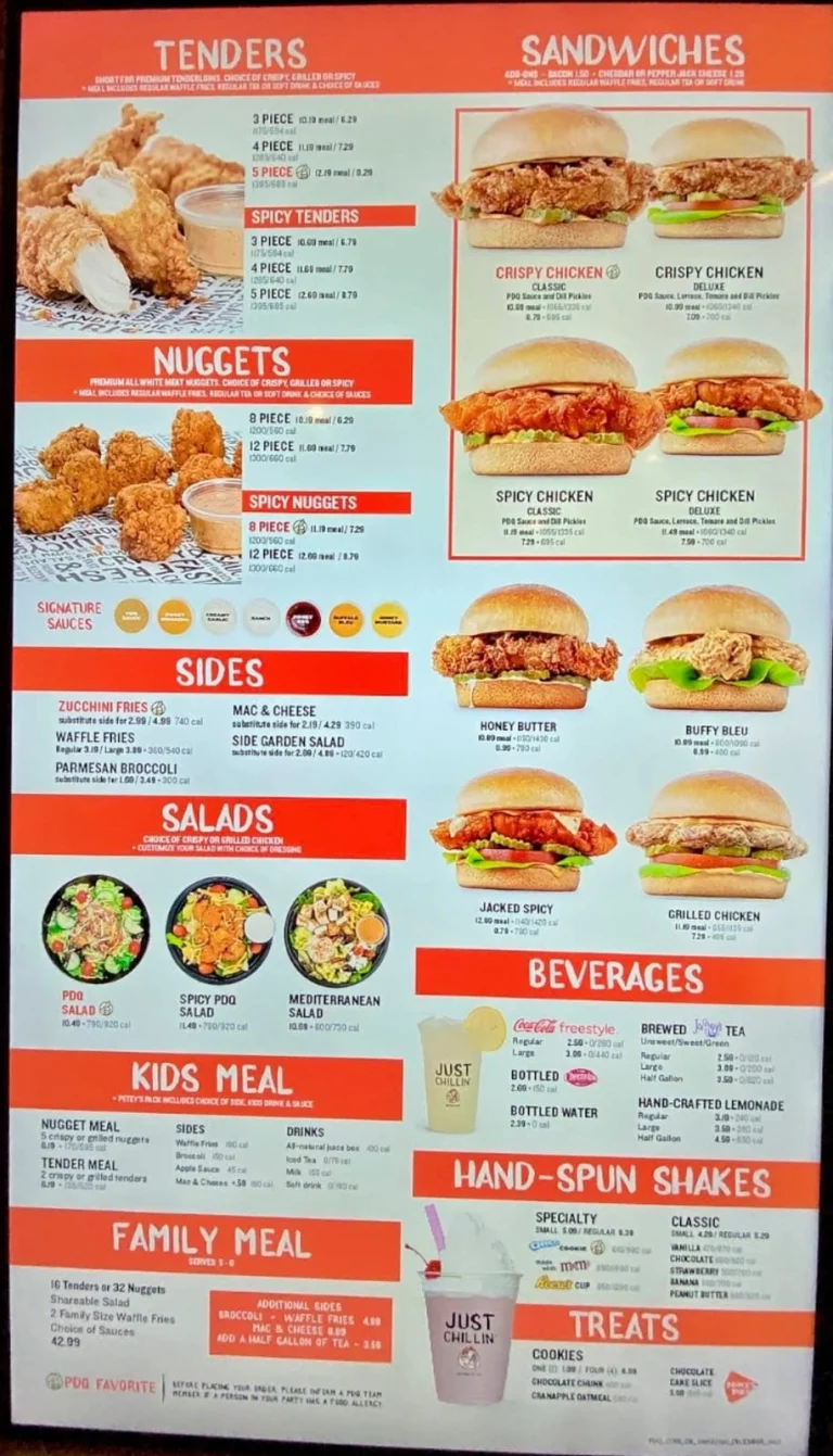 PDQ Menu USA