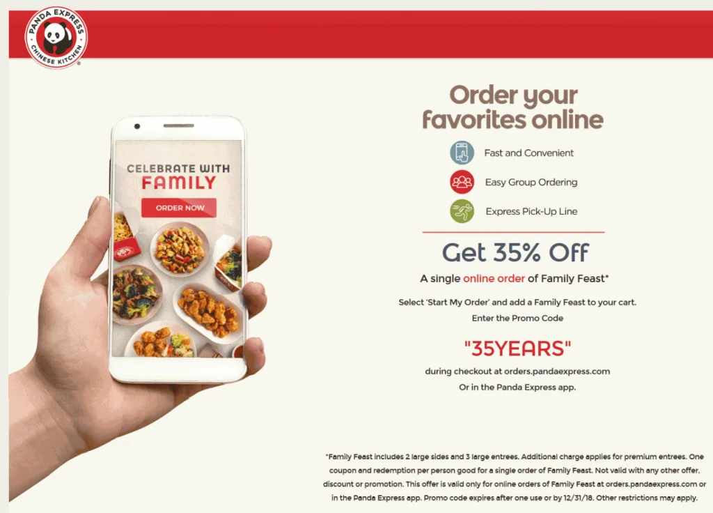 Panda Express Coupons Menu Deal USA