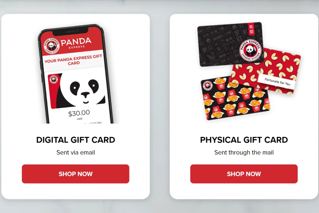 Panda Express Gift Cards USA