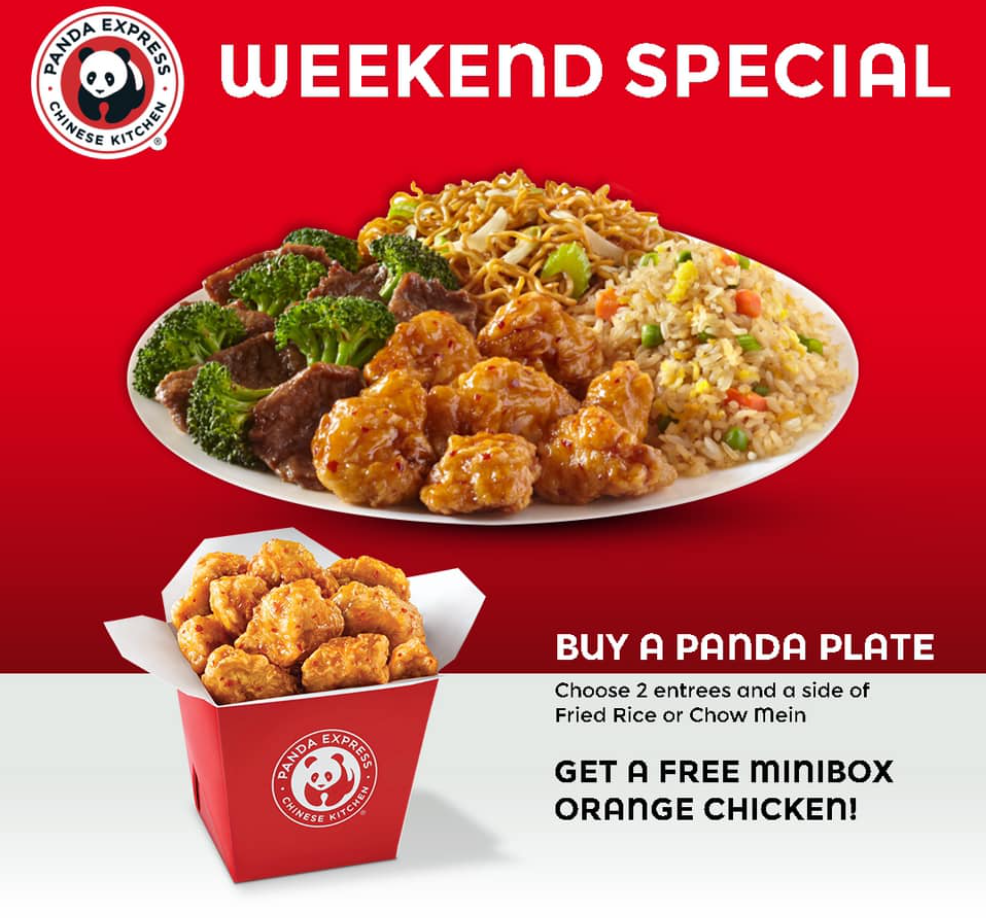 Panda Express Limited-Time Offers Menu Deal USA