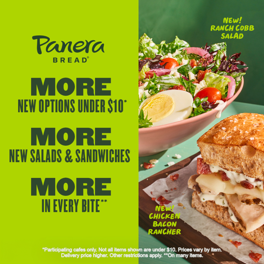 Panera Bread Happy Hour Deals Menu USA