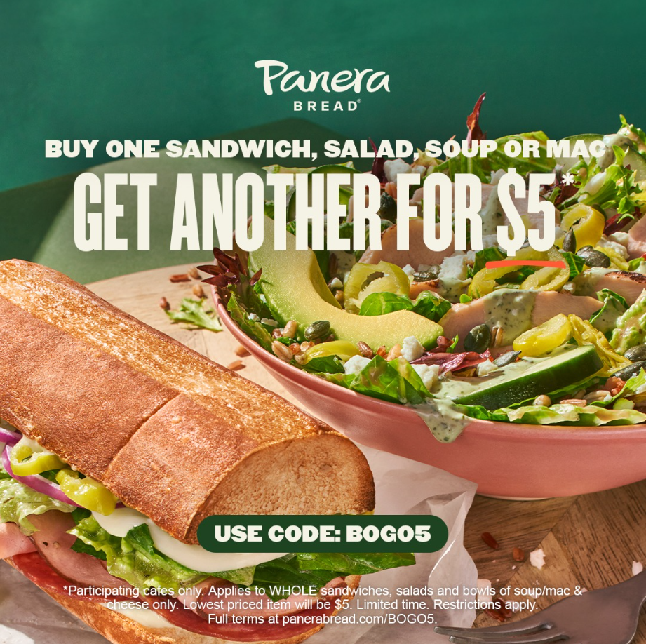 Panera Bread Limited-Time Menu Items Deal USA