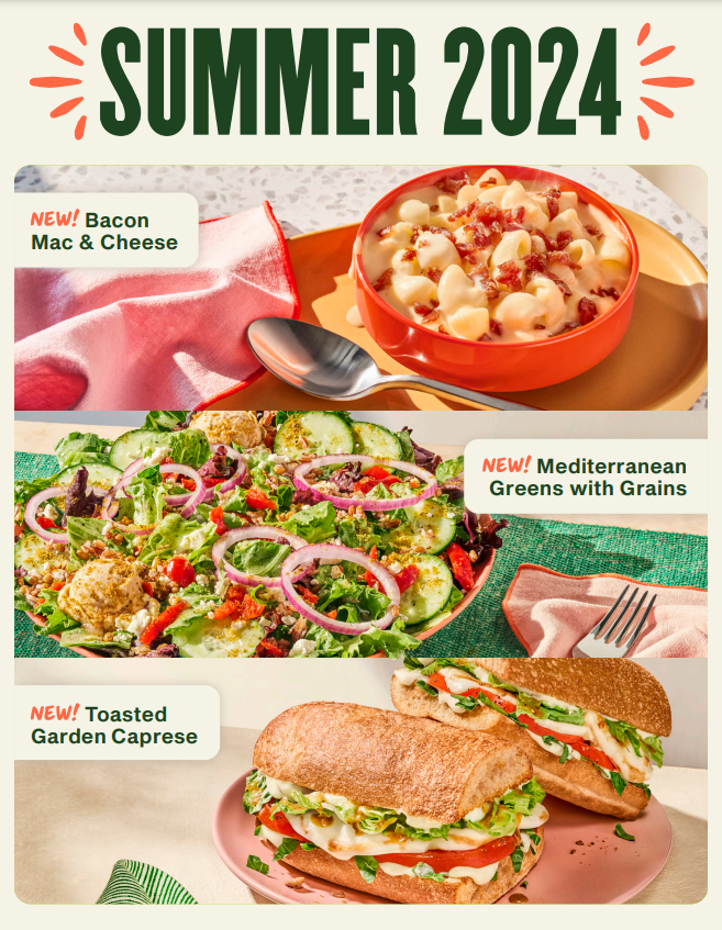 Panera Bread Most popular Menu USA