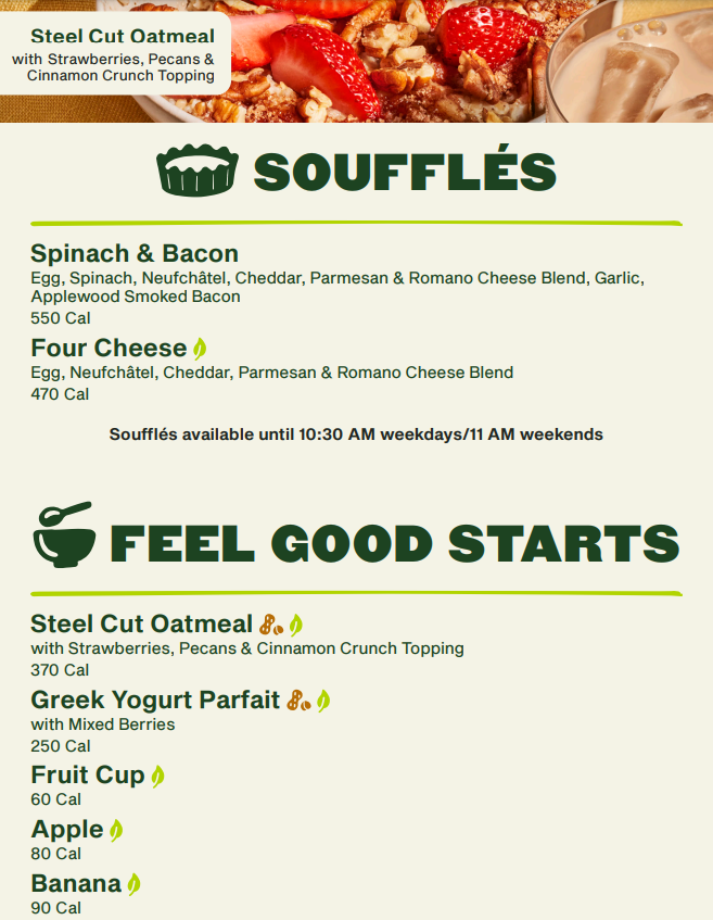 Panera Bread Sides & Spreads Menu USA