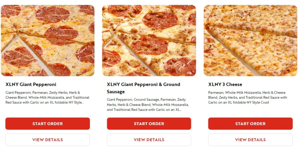 Papa Murphy’s XL NY Menu USA