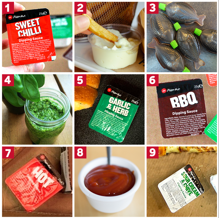 Pizza Hut Dipping Sauces Menu USA