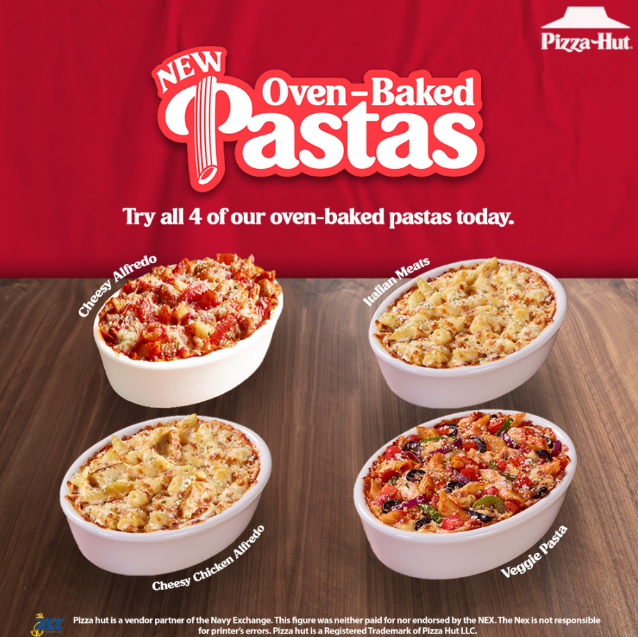 Pizza Hut Pasta Menu USA