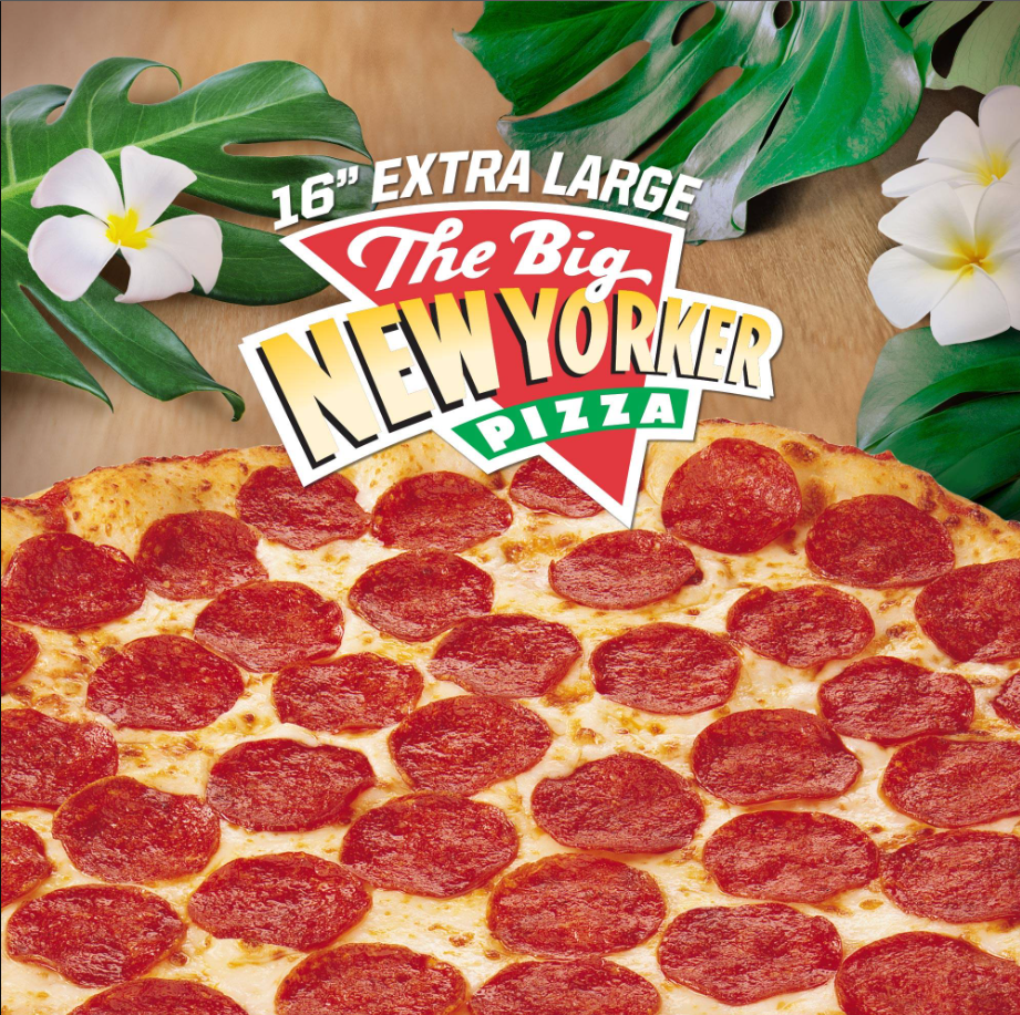 Pizza Hut The Big New Yorker Menu USA