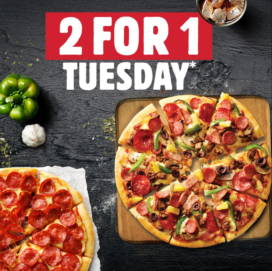 Pizza Hut Two for Tuesday Menu Deal USA