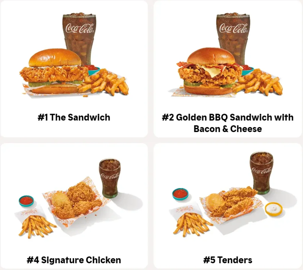 Popeyes Combo Meals Menu USA