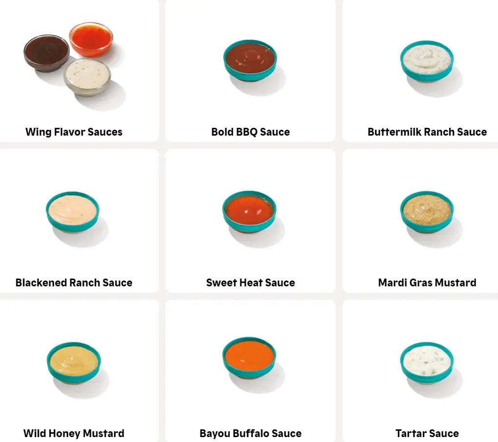 Popeyes Dipping Sauces Menu USA