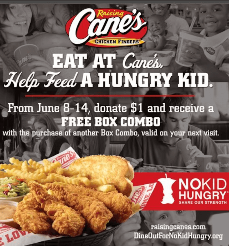 Raising Cane’s Kids Combo Discount Deal USA