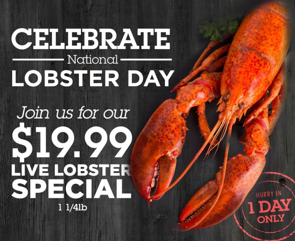 Red Lobster Appreciation Discounts Menu Deal USA