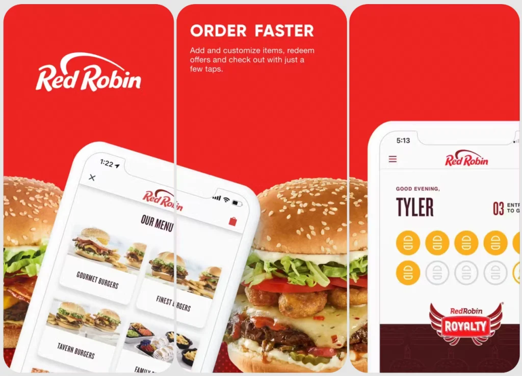 Red Robin Royalty Members Menu Deal USA