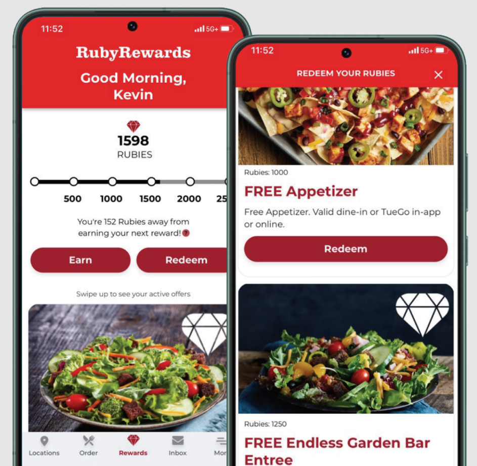 Ruby Tuesday Rewards Programs Menu Deal USA