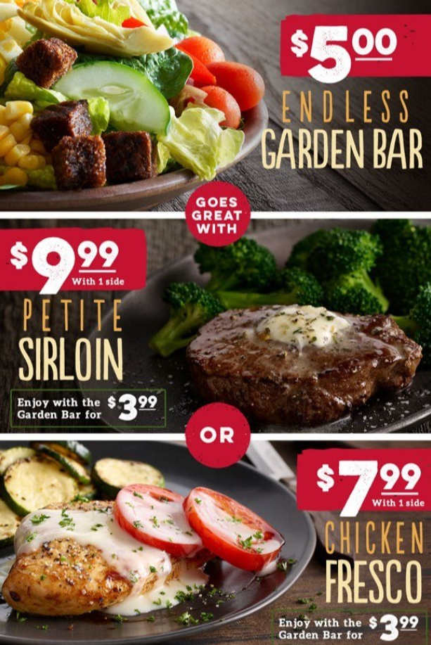 Ruby Tuesday Seasonal Promotions Menu Deal USA