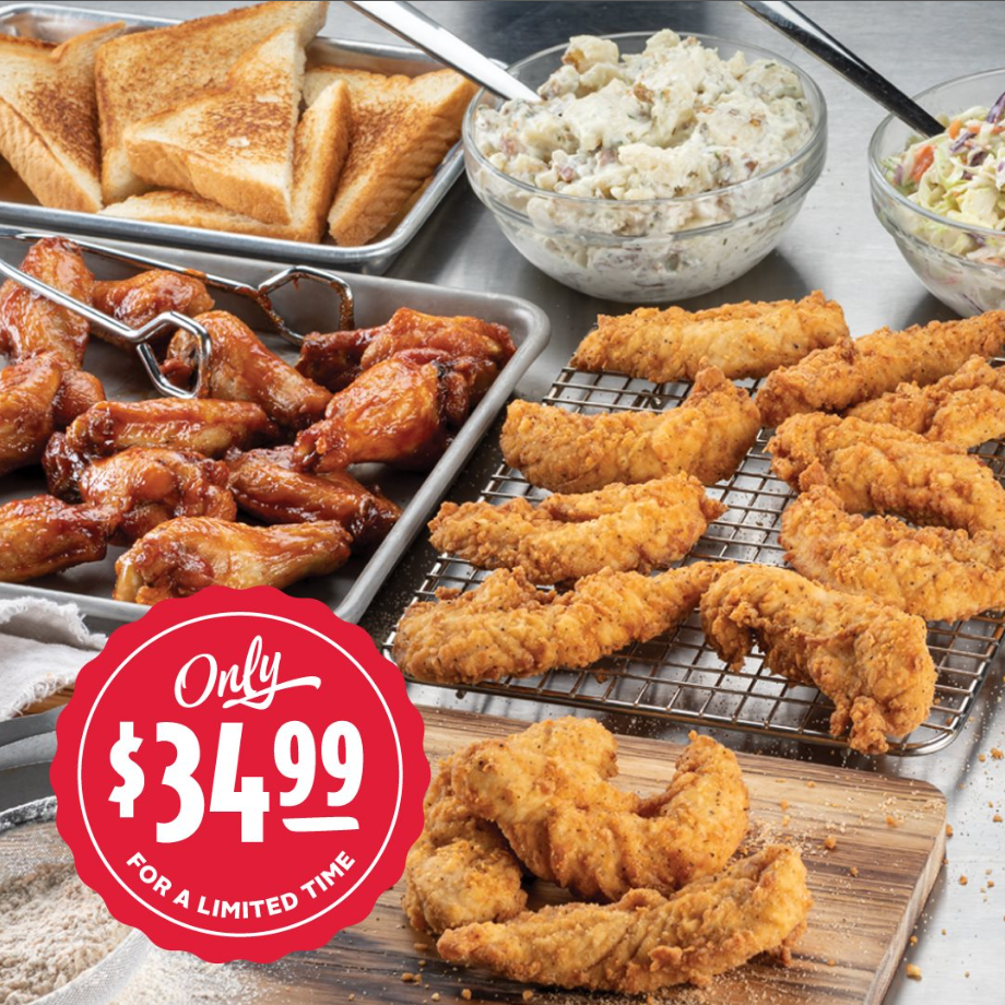 Slim Chickens Family Packs Menu Deal USA