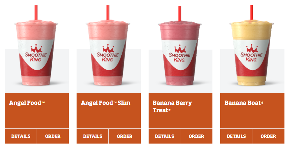 Smoothie King Most Popular Menu USA