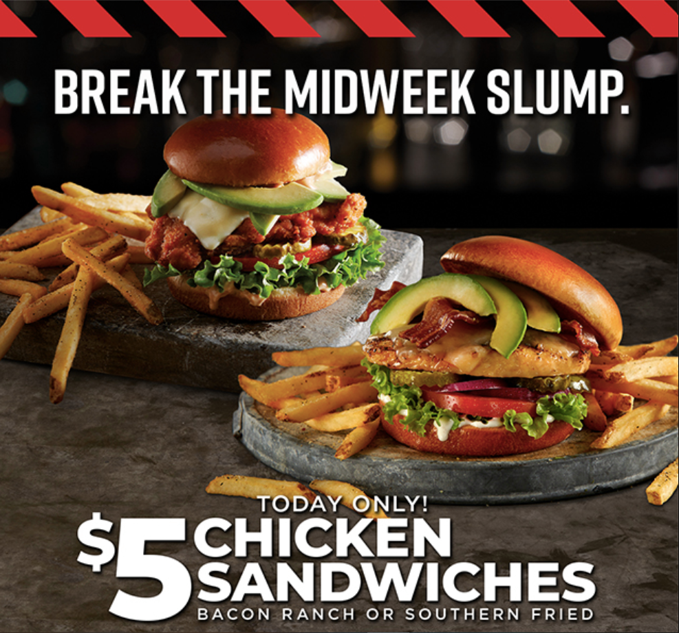 TGI Fridays Sandwiches Menu USA