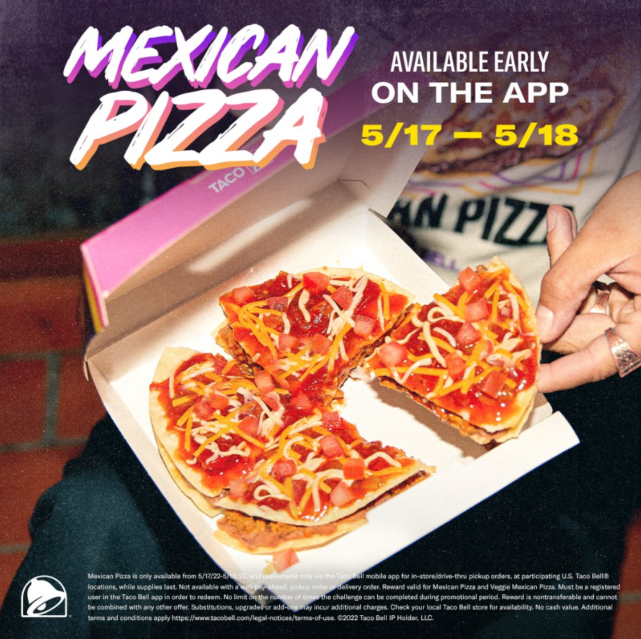 Taco Bell Specialties Menu USA