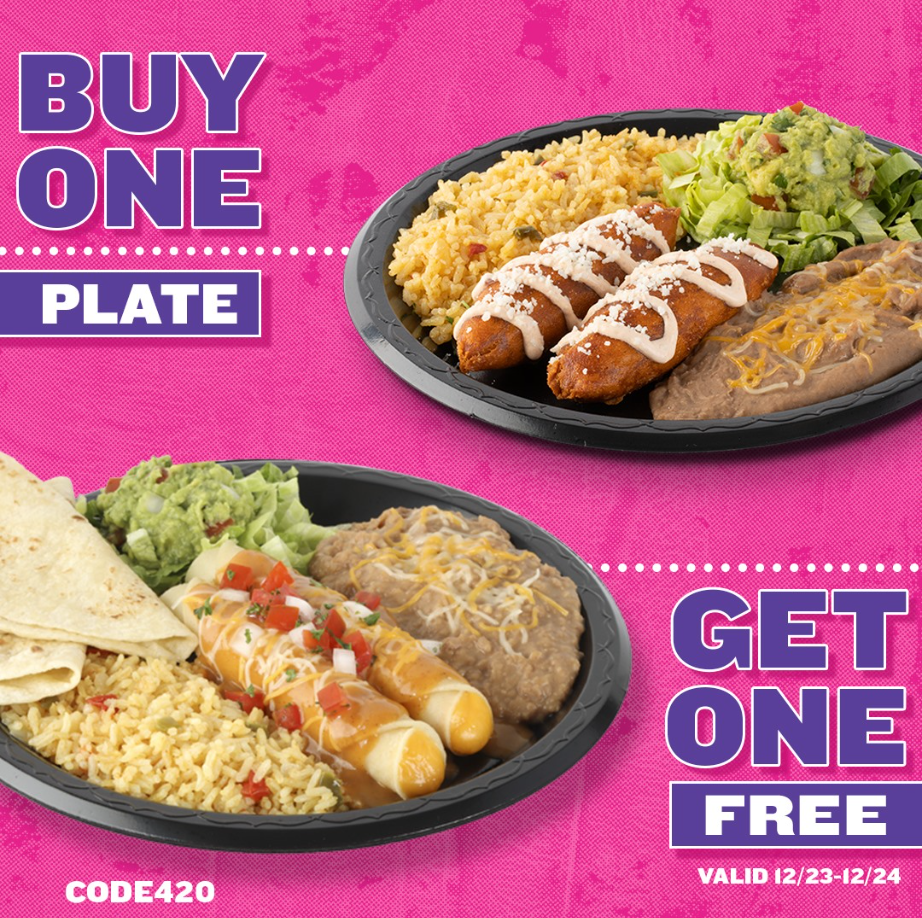 Taco Cabana Bogo Specials Menu Deal USA