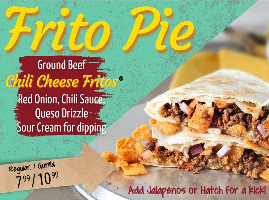 Taco Cabana Fritos® Pie Menu USA