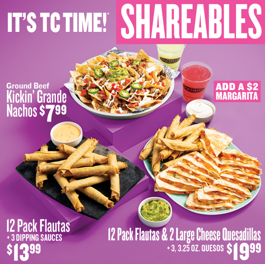 Taco Cabana Limited-Time Offers Menu Deal USA