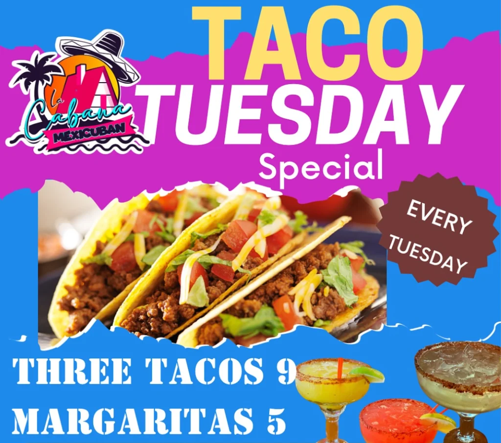 Taco Cabana Taco Tuesday Menu Deal USA