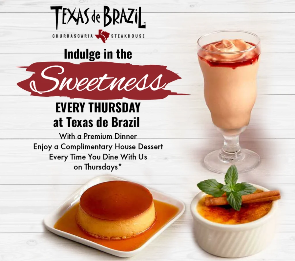 Texas De Brazil Desserts Menu USA