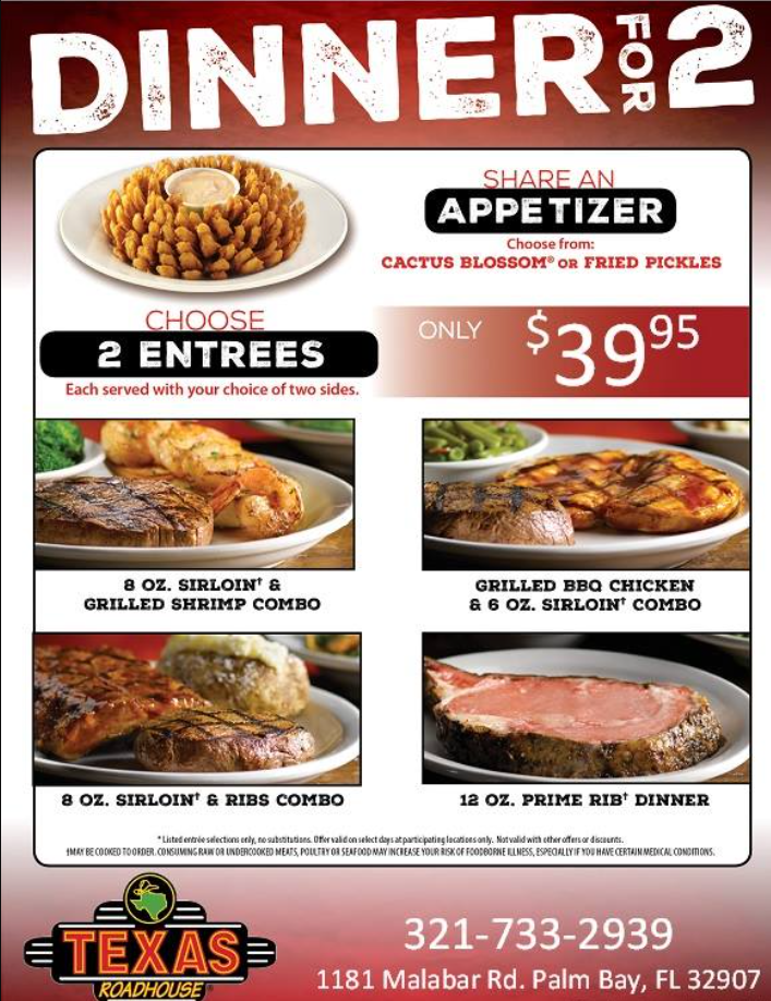 Texas Roadhouse Appetizer Deals Menu Deal USA