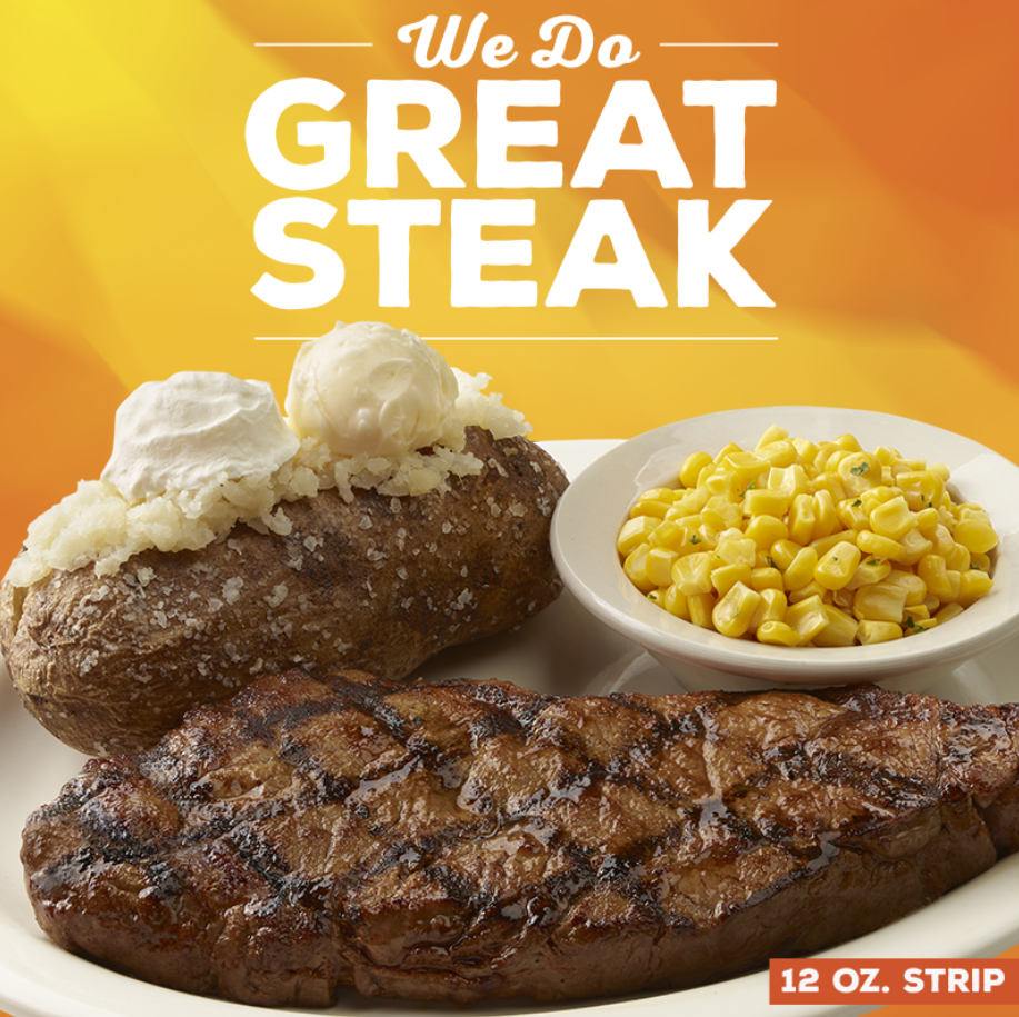 Texas Roadhouse Chargrilled Steaks Menu USA