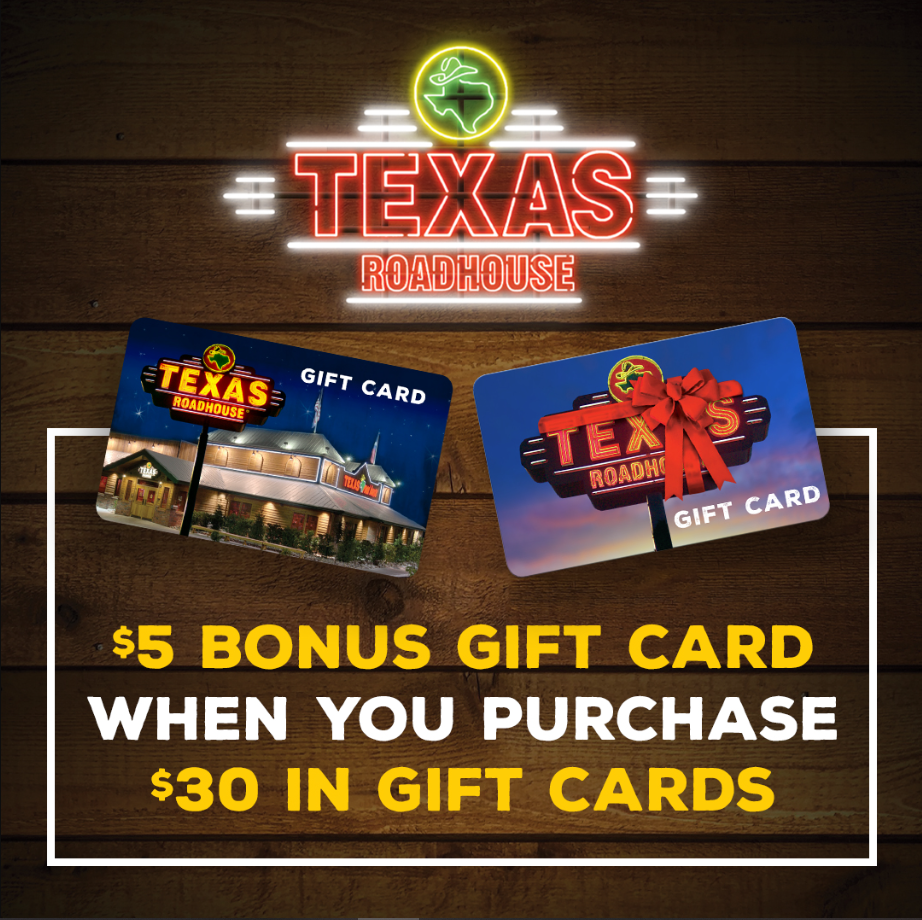 Texas Roadhouse Gift Cards USA