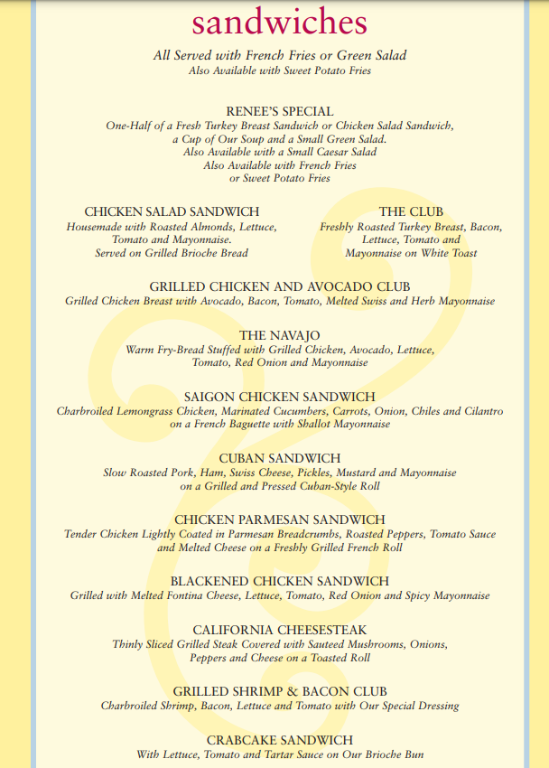 The Cheesecake Factory Menu Updated Prices USA