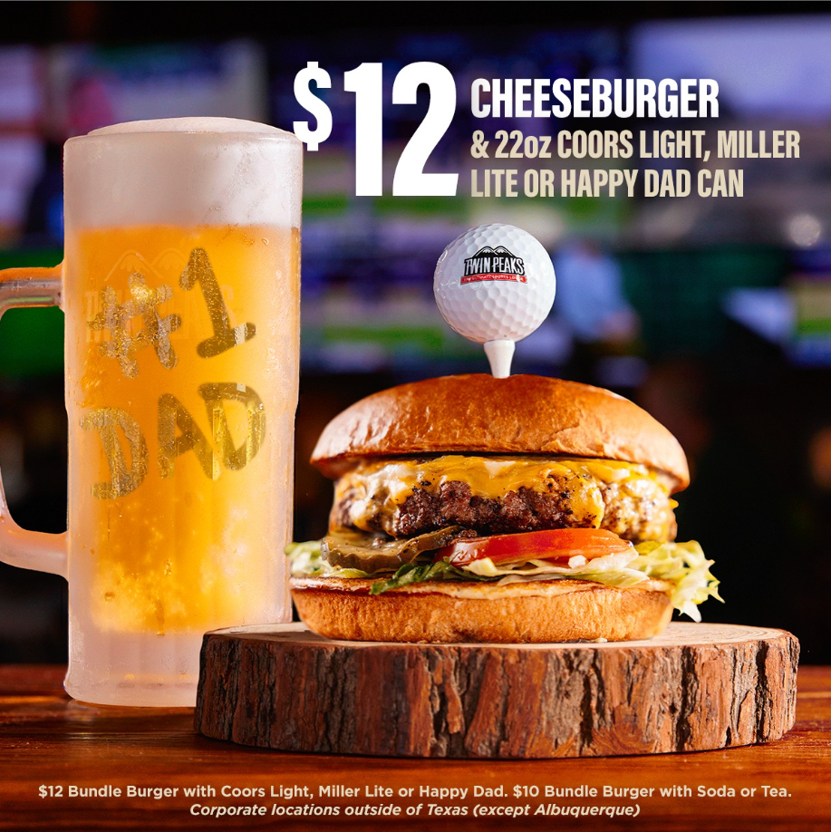 Twin Peaks Group Discounts Menu Deal USA