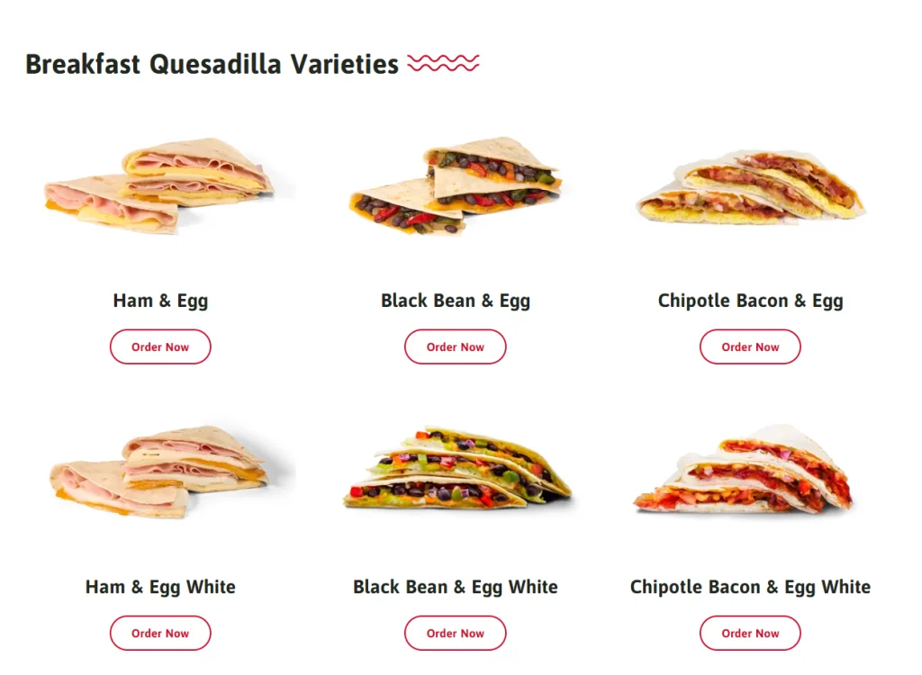 Wawa Burger Breakfast – Quesadilla Menu USA